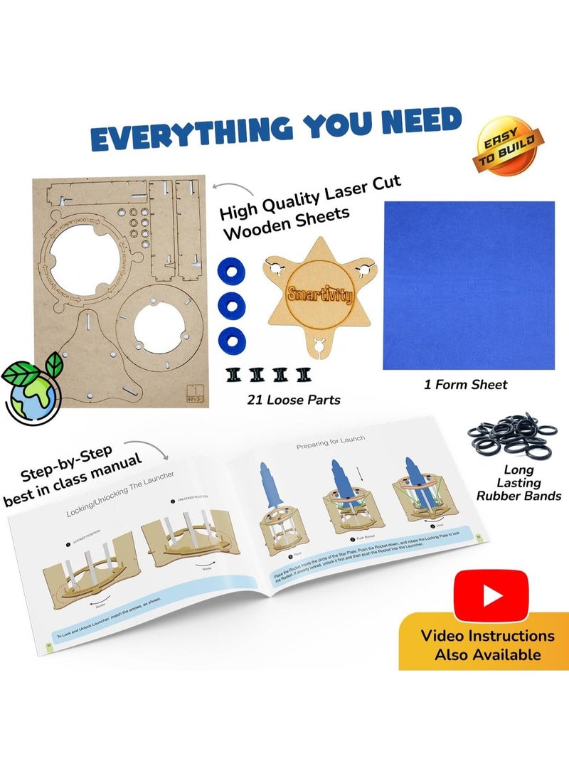 سمارتيفيتي لعبة صاروخ الفضاء الذكية من سمارتيفيتي، لعبة تعليمية وتفاعلية ممتعة للأطفال من 6 إلى 14 عامًا، هدية مثالية لأعياد ميلاد الأولاد والبنات، مشروع تعليمي في العلوم والهندسة. - Image 2